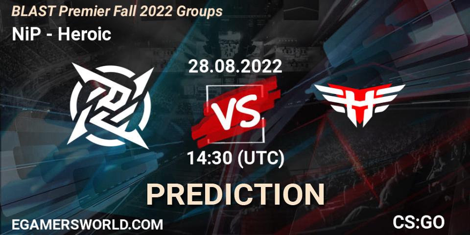 NiP vs Heroic: Betting TIp, Match Prediction. 28.08.22. CS2 (CS:GO), BLAST Premier Fall 2022 Groups