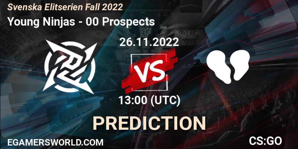 Young Ninjas vs 00 Prospects: Betting TIp, Match Prediction. 26.11.22. CS2 (CS:GO), Svenska Elitserien Fall 2022