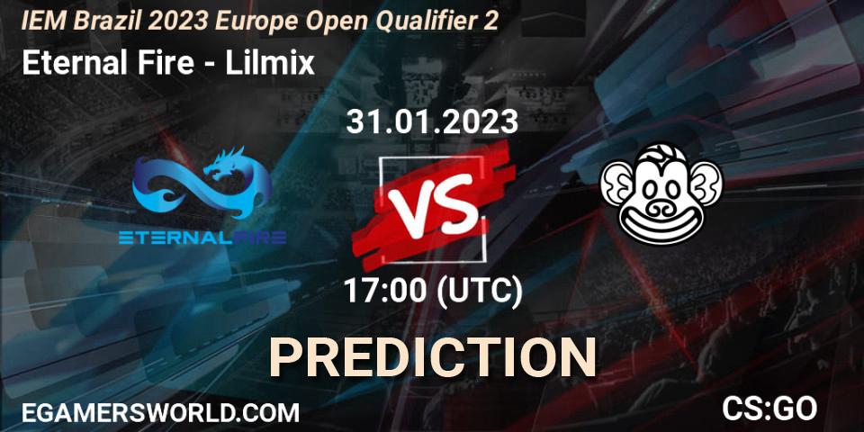 Eternal Fire vs Lilmix: Betting TIp, Match Prediction. 31.01.23. CS2 (CS:GO), IEM Brazil Rio 2023 Europe Open Qualifier 2