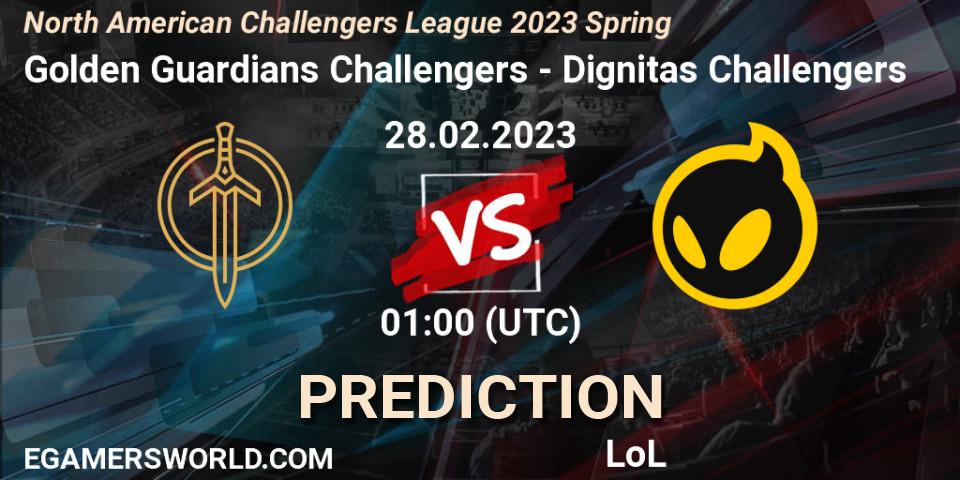 Golden Guardians Challengers vs Dignitas Challengers: Betting TIp, Match Prediction. 28.02.23. LoL, NACL 2023 Spring - Group Stage