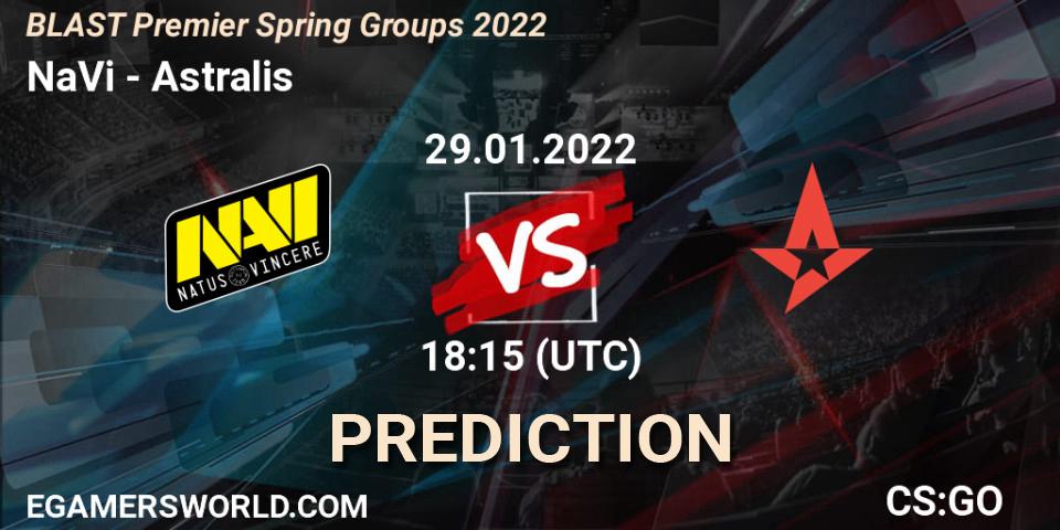 NaVi vs Astralis: Betting TIp, Match Prediction. 29.01.22. CS2 (CS:GO), BLAST Premier Spring Groups 2022