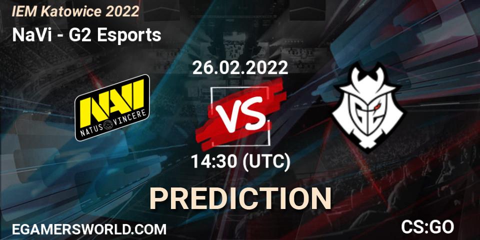 NaVi vs G2 Esports: Betting TIp, Match Prediction. 26.02.2022 at 14:30. Counter-Strike (CS2), IEM Katowice 2022