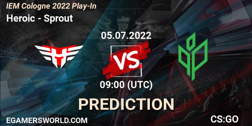 Heroic vs Sprout: Betting TIp, Match Prediction. 05.07.22. CS2 (CS:GO), IEM Cologne 2022 Play-In