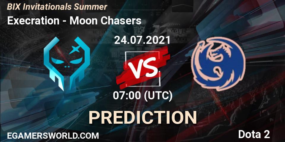 Execration vs Moon Chasers: Betting TIp, Match Prediction. 24.07.2021 at 07:07. Dota 2, BIX Invitationals Summer