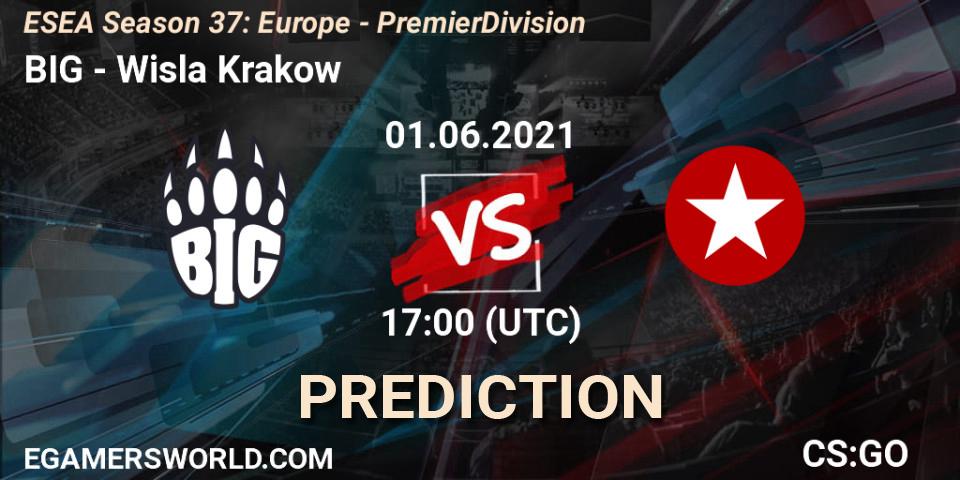 BIG vs Wisla Krakow: Betting TIp, Match Prediction. 01.06.2021 at 17:15. Counter-Strike (CS2), ESEA Season 37: Europe - Premier Division