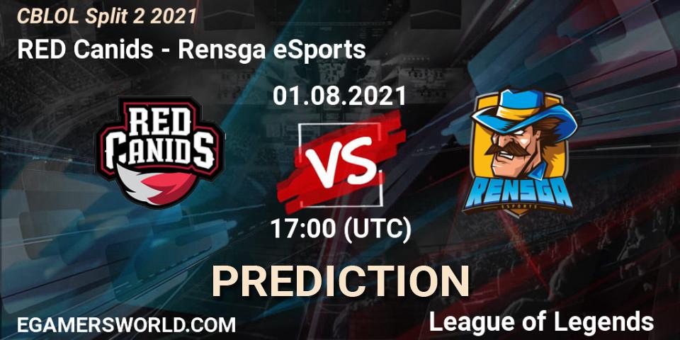 RED Canids vs Rensga eSports: Betting TIp, Match Prediction. 01.08.2021 at 17:00. LoL, CBLOL Split 2 2021