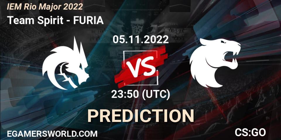Team Spirit vs FURIA: Betting TIp, Match Prediction. 05.11.2022 at 23:50. Counter-Strike (CS2), IEM Rio Major 2022
