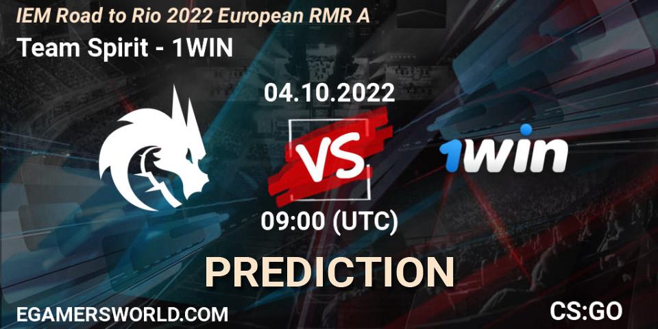 Team Spirit vs 1WIN: Betting TIp, Match Prediction. 04.10.2022 at 12:00. Counter-Strike (CS2), IEM Road to Rio 2022 European RMR A