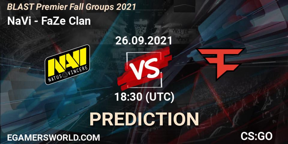 NaVi vs FaZe Clan: Betting TIp, Match Prediction. 26.09.2021 at 18:30. Counter-Strike (CS2), BLAST Premier Fall Groups 2021