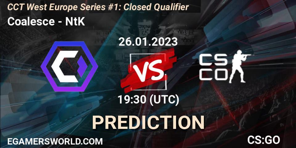Coalesce vs NtK: Betting TIp, Match Prediction. 26.01.23. CS2 (CS:GO), CCT West Europe Series #1: Closed Qualifier