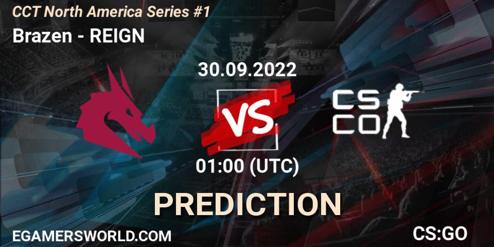 Brazen vs REIGN: Betting TIp, Match Prediction. 30.09.22. CS2 (CS:GO), CCT North America Series #1