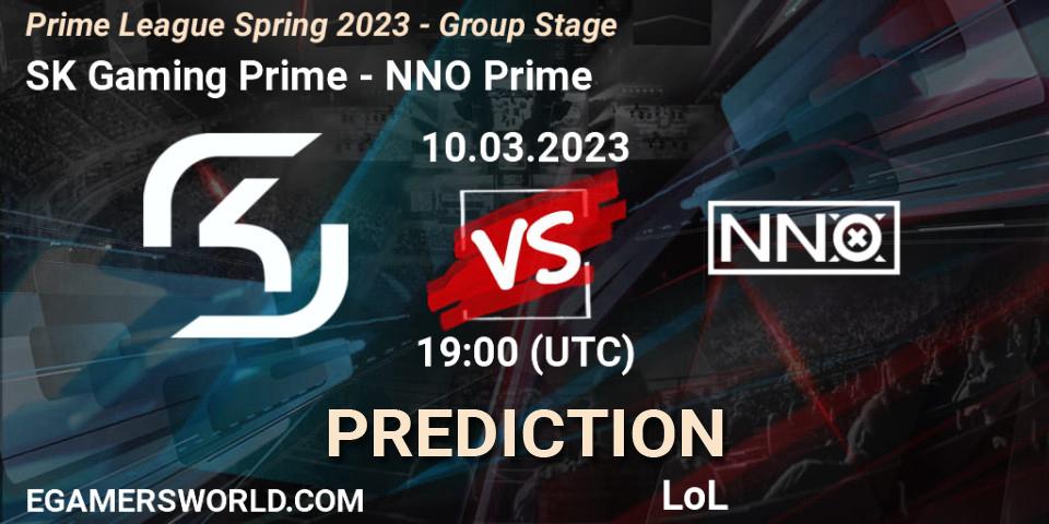 SK Gaming Prime vs NNO Prime: Betting TIp, Match Prediction. 10.03.23. LoL, Prime League Spring 2023 - Group Stage