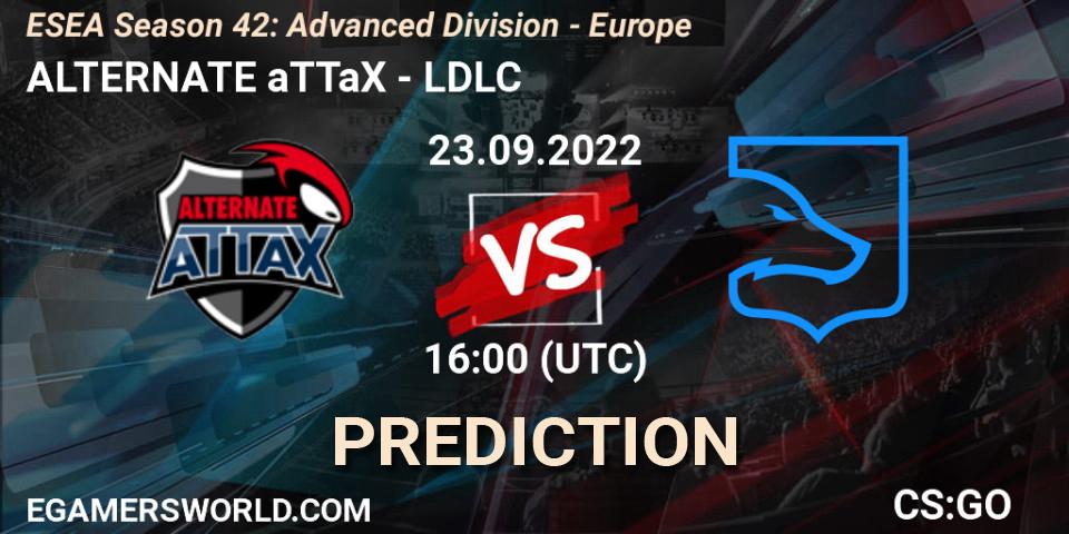 ALTERNATE aTTaX vs LDLC: Betting TIp, Match Prediction. 23.09.22. CS2 (CS:GO), ESEA Season 42: Advanced Division - Europe