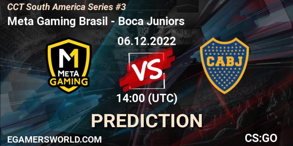 Meta Gaming Brasil vs Boca Juniors: Betting TIp, Match Prediction. 06.12.2022 at 15:15. Counter-Strike (CS2), CCT South America Series #3