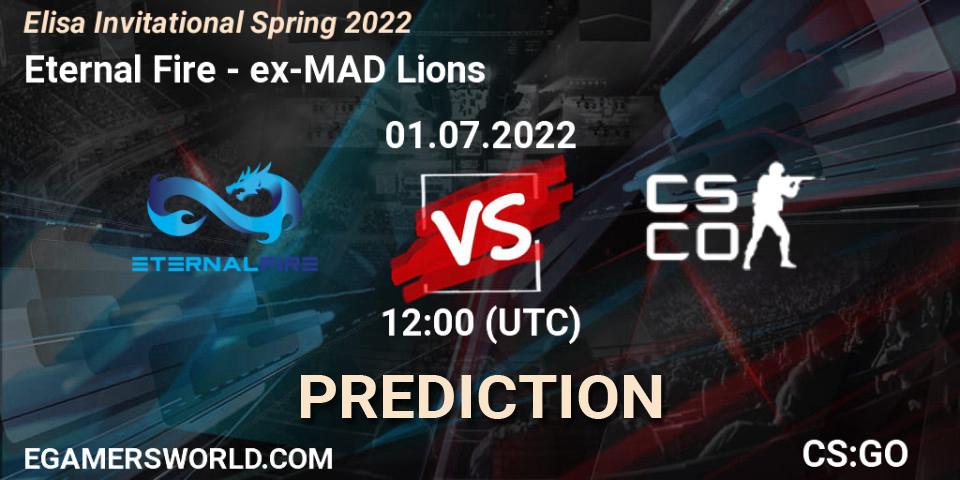 Eternal Fire vs ex-MAD Lions: Betting TIp, Match Prediction. 01.07.2022 at 12:00. Counter-Strike (CS2), Elisa Invitational Spring 2022