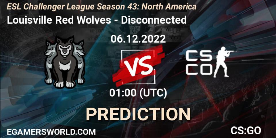 Louisville Red Wolves vs Disconnected: Betting TIp, Match Prediction. 06.12.22. CS2 (CS:GO), ESL Challenger League Season 43: North America