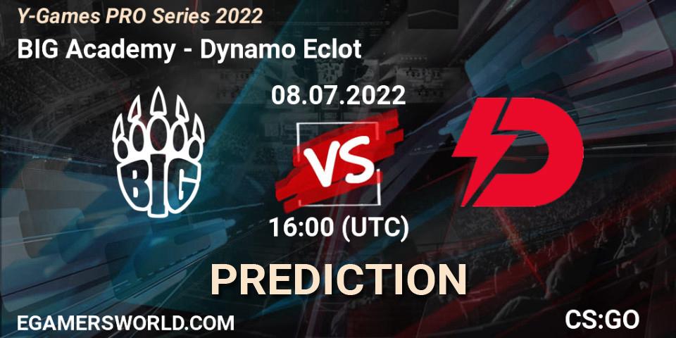 BIG Academy vs Dynamo Eclot: Betting TIp, Match Prediction. 08.07.2022 at 16:00. Counter-Strike (CS2), Y-Games PRO Series 2022