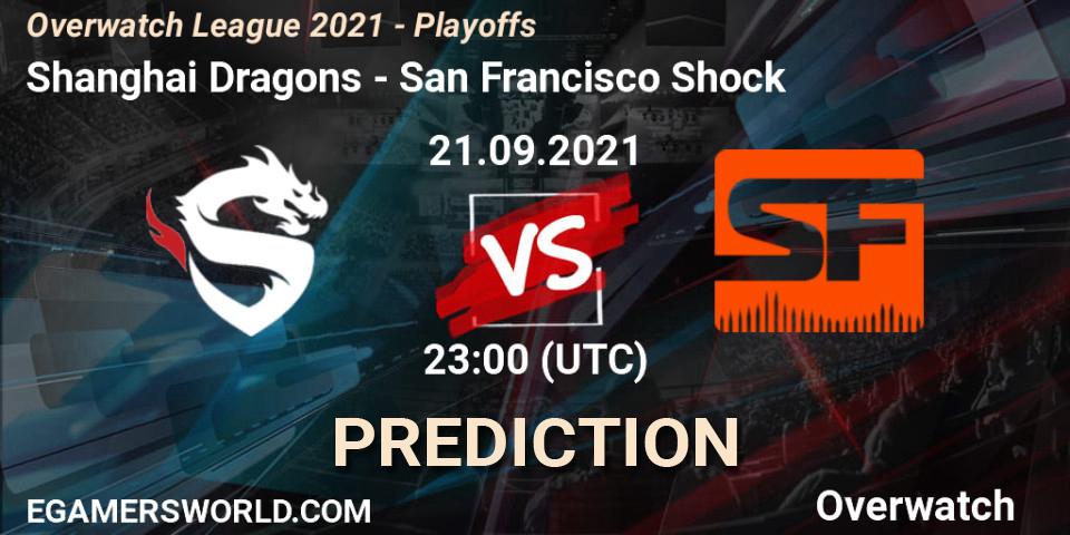 Shanghai Dragons vs San Francisco Shock: Betting TIp, Match Prediction. 22.09.21. Overwatch, Overwatch League 2021 - Playoffs