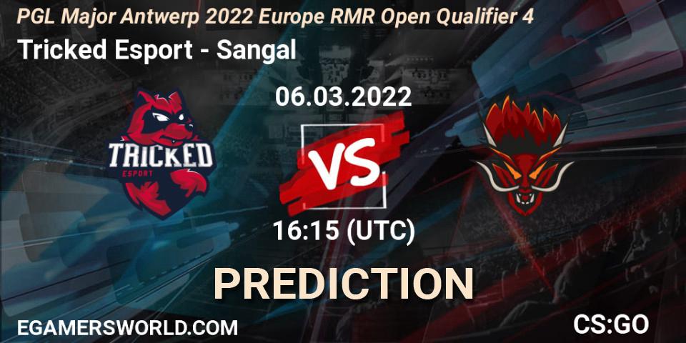 Tricked Esport vs Sangal: Betting TIp, Match Prediction. 06.03.2022 at 16:15. Counter-Strike (CS2), PGL Major Antwerp 2022 Europe RMR Open Qualifier 4