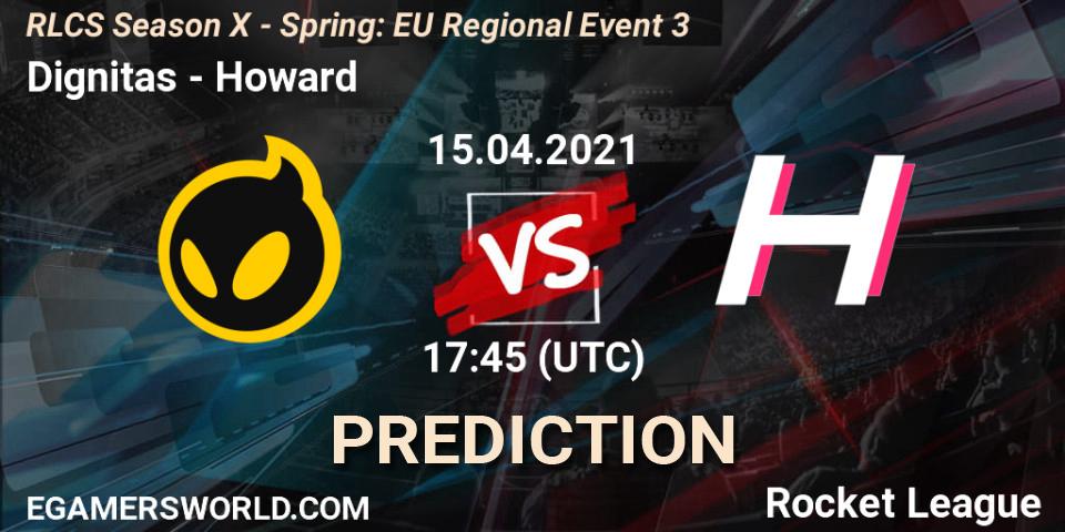 Dignitas vs Howard: Betting TIp, Match Prediction. 15.04.2021 at 17:45. Rocket League, RLCS Season X - Spring: EU Regional Event 3