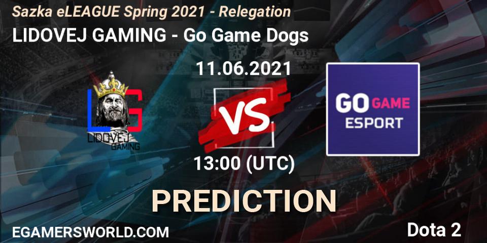 LIDOVEJ GAMING vs Go Game Dogs: Betting TIp, Match Prediction. 11.06.21. Dota 2, Sazka eLEAGUE Spring 2021 - Relegation