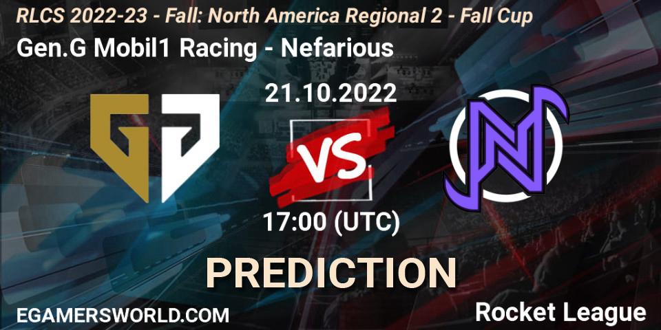 Gen.G Mobil1 Racing vs Flashes of Brilliance: Betting TIp, Match Prediction. 21.10.22. Rocket League, RLCS 2022-23 - Fall: North America Regional 2 - Fall Cup