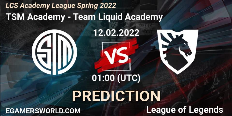 TSM Academy vs Team Liquid Academy: Betting TIp, Match Prediction. 12.02.22. LoL, LCS Academy League Spring 2022