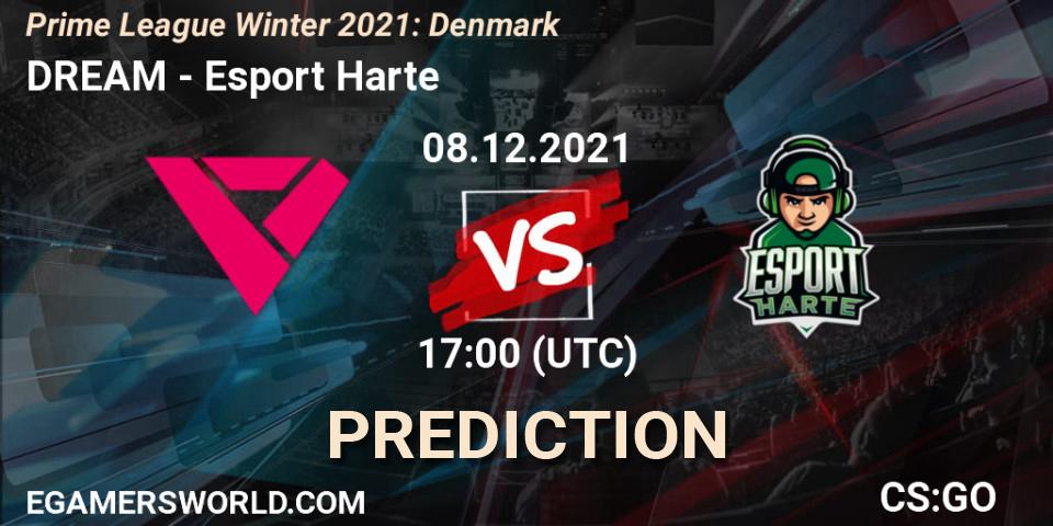 DREAM vs Esport Harte: Betting TIp, Match Prediction. 08.12.21. CS2 (CS:GO), Prime League Winter 2021: Denmark