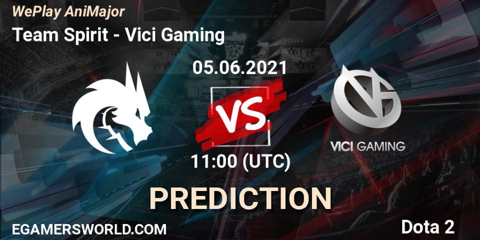 Team Spirit vs Vici Gaming: Betting TIp, Match Prediction. 05.06.2021 at 11:00. Dota 2, WePlay AniMajor 2021