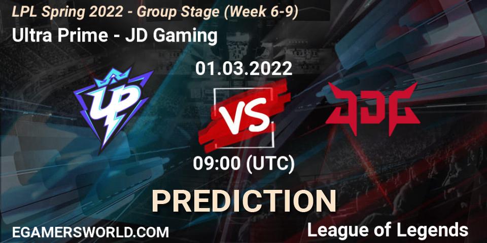 Ultra Prime vs JD Gaming: Betting TIp, Match Prediction. 01.03.22. LoL, LPL Spring 2022 - Group Stage (Week 6-9)