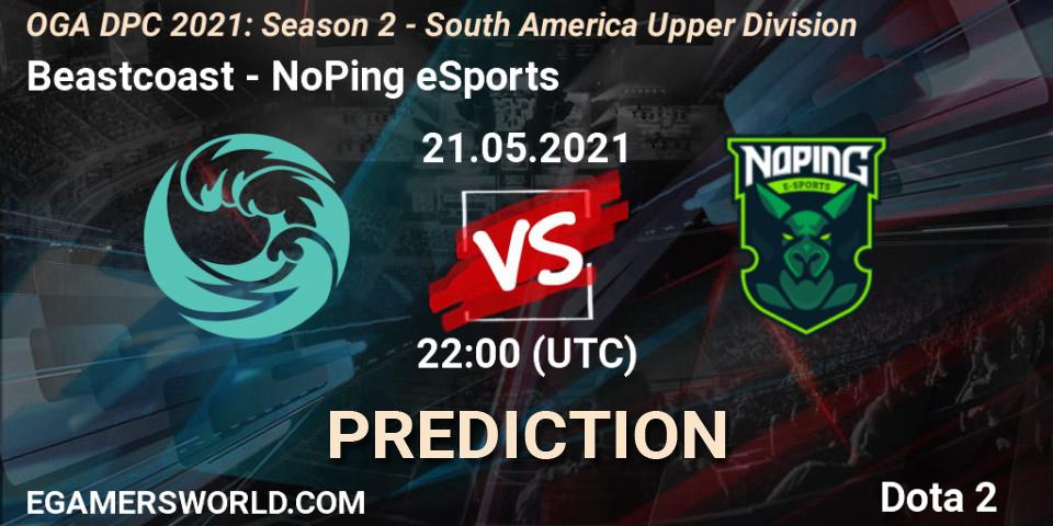 Beastcoast vs NoPing eSports: Betting TIp, Match Prediction. 21.05.2021 at 22:00. Dota 2, OGA DPC 2021: Season 2 - South America Upper Division