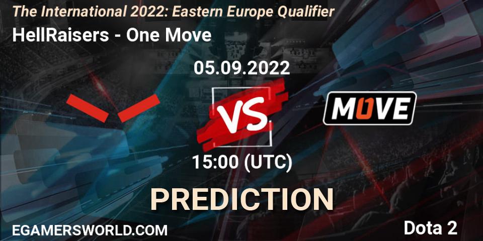 HellRaisers vs One Move: Betting TIp, Match Prediction. 05.09.22. Dota 2, The International 2022: Eastern Europe Qualifier