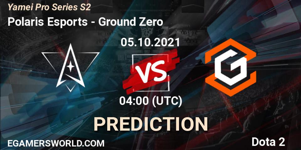 Polaris Esports vs Ground Zero: Betting TIp, Match Prediction. 05.10.21. Dota 2, Yamei Pro Series S2