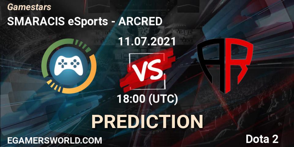 SMARACIS eSports vs ARCRED: Betting TIp, Match Prediction. 11.07.21. Dota 2, Gamestars