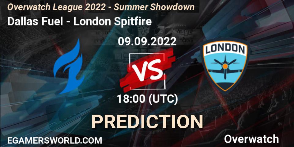 Dallas Fuel vs London Spitfire: Betting TIp, Match Prediction. 09.09.22. Overwatch, Overwatch League 2022 - Summer Showdown