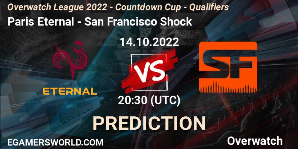 Paris Eternal vs San Francisco Shock: Betting TIp, Match Prediction. 14.10.22. Overwatch, Overwatch League 2022 - Countdown Cup - Qualifiers