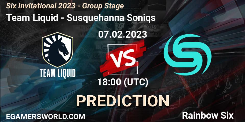 Team Liquid vs Susquehanna Soniqs: Betting TIp, Match Prediction. 07.02.23. Rainbow Six, Six Invitational 2023 - Group Stage