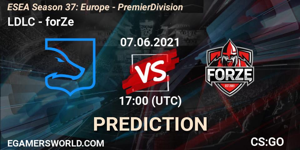 LDLC vs forZe: Betting TIp, Match Prediction. 07.06.21. CS2 (CS:GO), ESEA Season 37: Europe - Premier Division