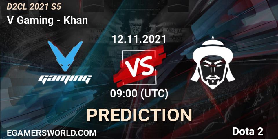 V Gaming vs Khan: Betting TIp, Match Prediction. 19.11.21. Dota 2, Dota 2 Champions League 2021 Season 5