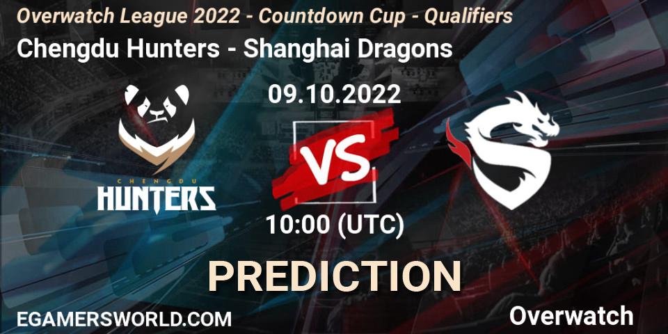 Chengdu Hunters vs Shanghai Dragons: Betting TIp, Match Prediction. 09.10.22. Overwatch, Overwatch League 2022 - Countdown Cup - Qualifiers