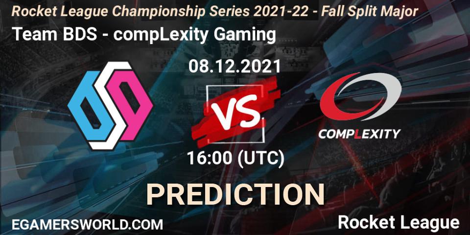 Team BDS vs compLexity Gaming: Betting TIp, Match Prediction. 08.12.2021 at 17:00. Rocket League, RLCS 2021-22 - Fall Split Major