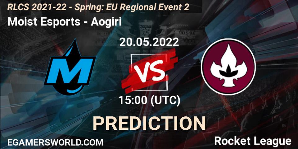Moist Esports vs Aogiri: Betting TIp, Match Prediction. 20.05.2022 at 15:00. Rocket League, RLCS 2021-22 - Spring: EU Regional Event 2