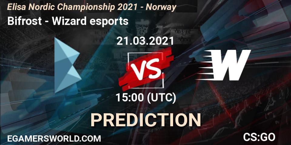 Bifrost vs Wizard esports: Betting TIp, Match Prediction. 21.03.2021 at 15:00. Counter-Strike (CS2), Elisa Nordic Championship 2021 - Norway