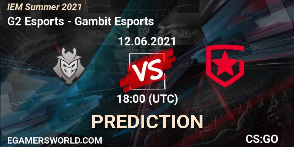 G2 Esports vs Gambit Esports: Betting TIp, Match Prediction. 12.06.21. CS2 (CS:GO), IEM Summer 2021