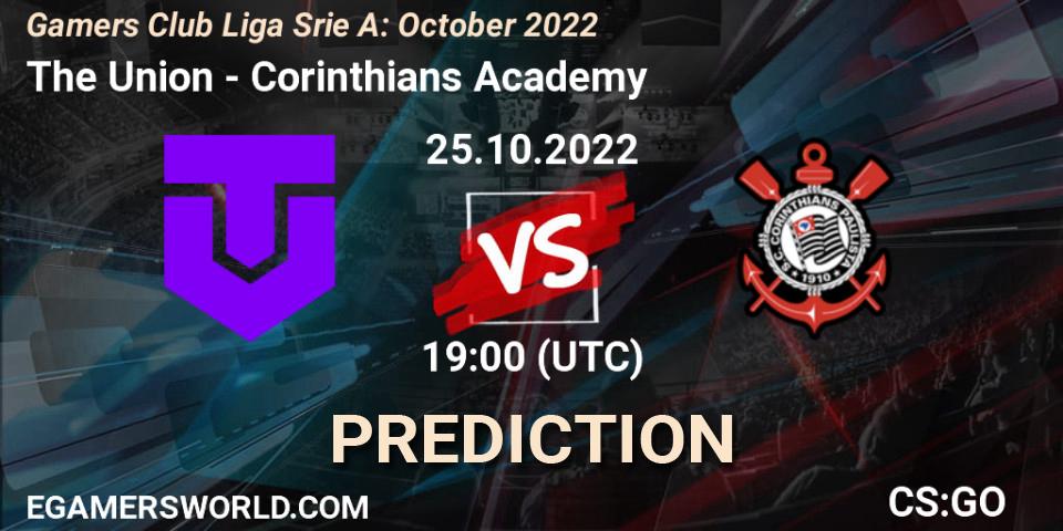 The Union vs Corinthians Academy: Betting TIp, Match Prediction. 25.10.22. CS2 (CS:GO), Gamers Club Liga Série A: October 2022