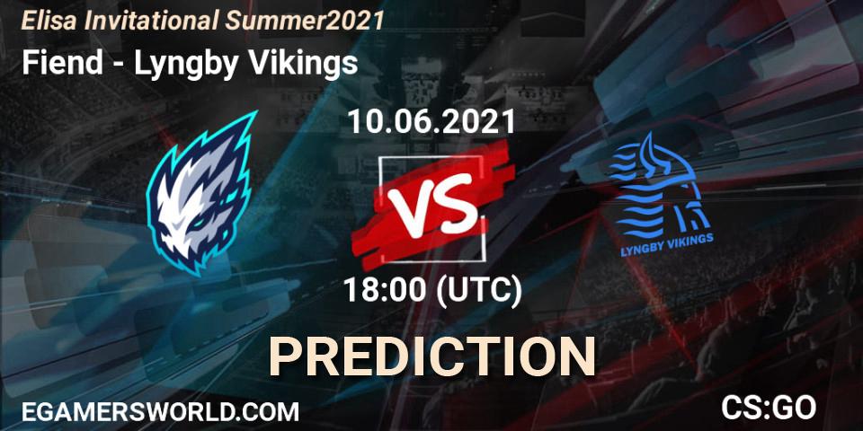 Fiend vs Lyngby Vikings: Betting TIp, Match Prediction. 10.06.21. CS2 (CS:GO), Elisa Invitational Summer 2021