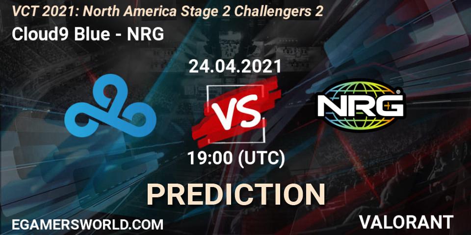 Cloud9 Blue vs NRG: Betting TIp, Match Prediction. 24.04.21. VALORANT, VCT 2021: North America Stage 2 Challengers 2