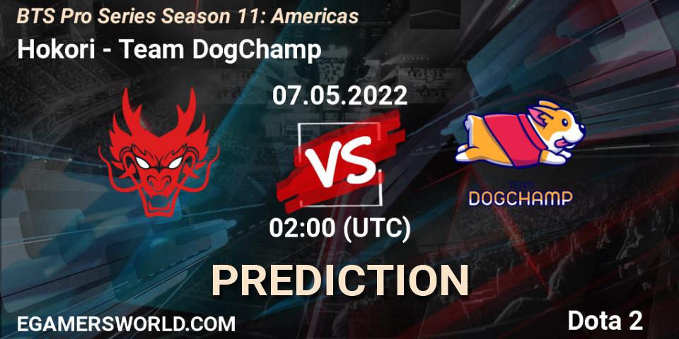 Hokori vs Team DogChamp: Betting TIp, Match Prediction. 06.05.22. Dota 2, BTS Pro Series Season 11: Americas
