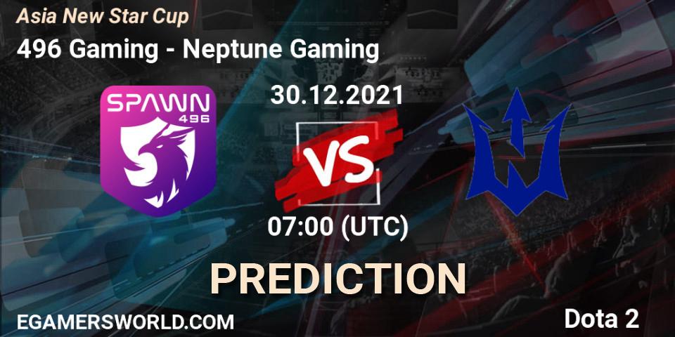 496 Gaming vs Neptune Gaming: Betting TIp, Match Prediction. 30.12.2021 at 07:43. Dota 2, Asia New Star Cup