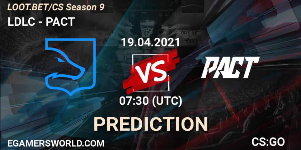 LDLC vs PACT: Betting TIp, Match Prediction. 19.04.21. CS2 (CS:GO), LOOT.BET/CS Season 9